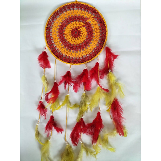 Wall Hanging : Multi Color with Feathers Medium