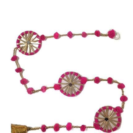 Diwali Wall Hanging Pom Pom with Rings and Ball