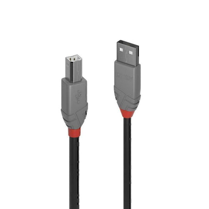 Lindy 1m USB-A 2.0 to USB-B Cable - Anthra Line