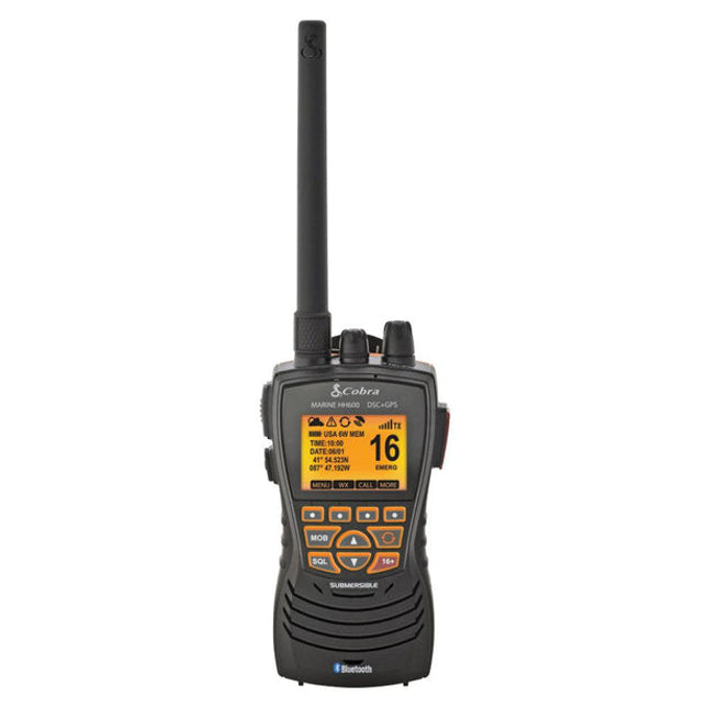 Cobra MR HH600 Handheld Floating Marine VHF Radio Internal GPS