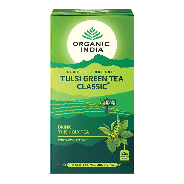 Organic India Tulsi Green Tea Classic - 25 Green Tea Bags