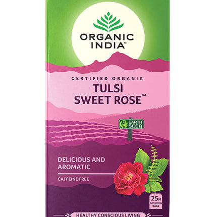 Organic India Tulsi Sweet Rose - 25 Tea bags