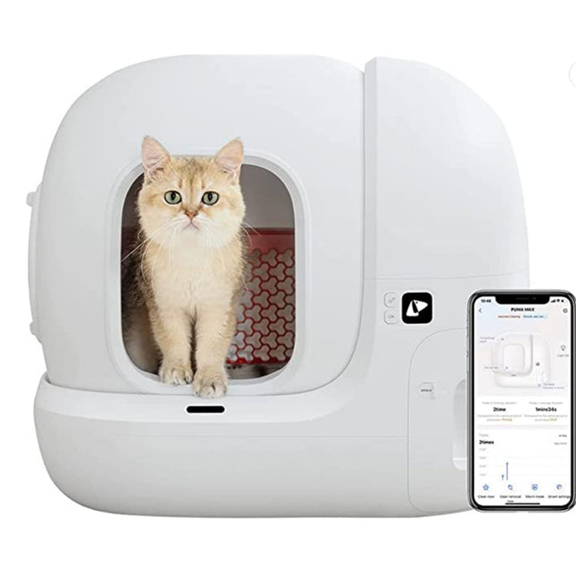 Petkit Pura Max Self-Cleaning Cat Litter Box with Large Capacity for Multiple Cats xSecure
