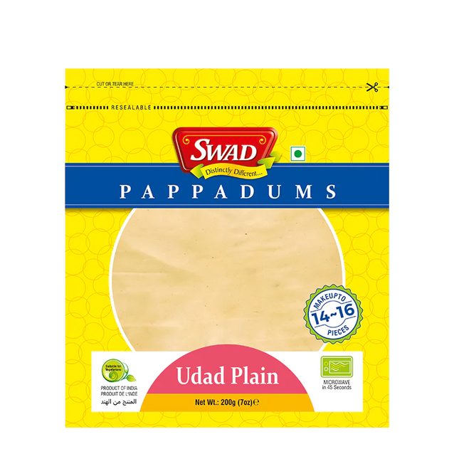 Udad Plain Papad 200g