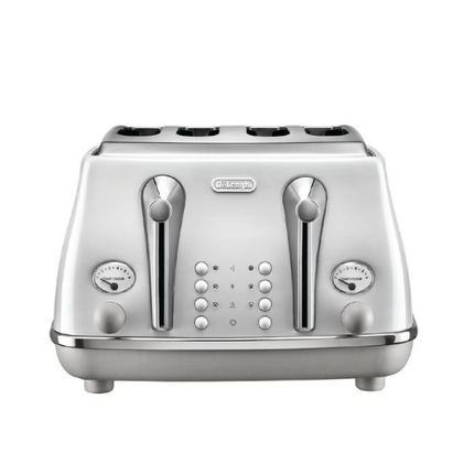 Delonghi Icona Capitals 4 Slice Toaster Sydney White