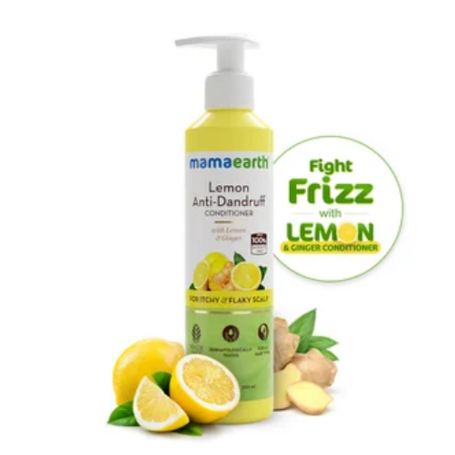 Lemon Anti-Dandruff Conditioner with Lemon & Ginger for Soft & Smooth Hair – 250 ml