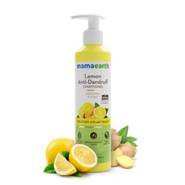 Lemon Anti-Dandruff Conditioner with Lemon & Ginger for Soft & Smooth Hair – 250 ml