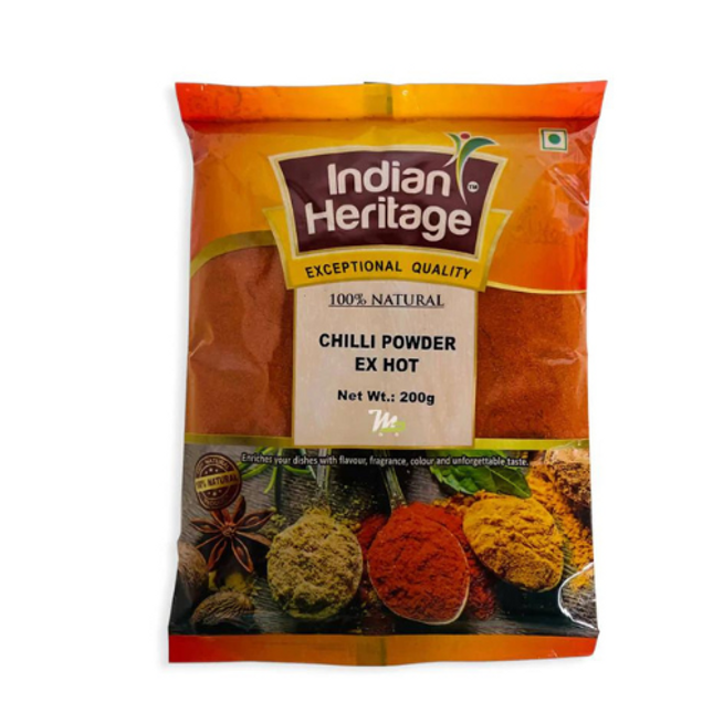 Indian Heritage Chilli Powder Ex Hot 200g