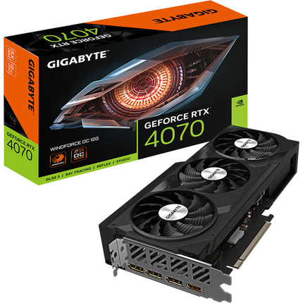 Gigabyte NVIDIA GeForce RTX 4070 WindForce OC 12GB GDDR6X Graphics Card