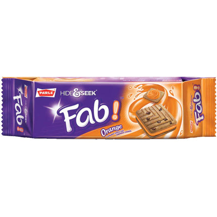 Parle Hide & Seek Fab Orange Cream Biscuit 112gm