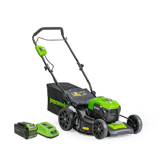 green works lawnmower 40 v 460 mm brushless 5 0 ah kit