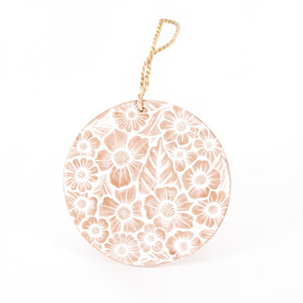 floral teracotta decor