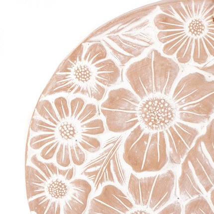 floral teracotta decor