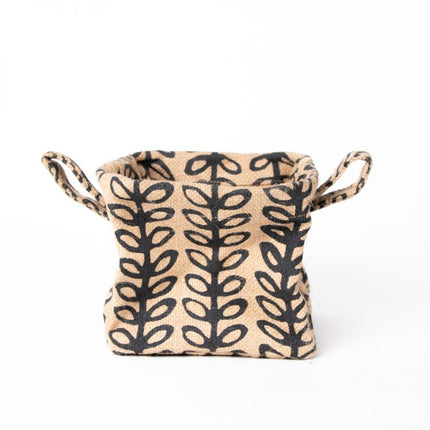 collapsible jute basket
