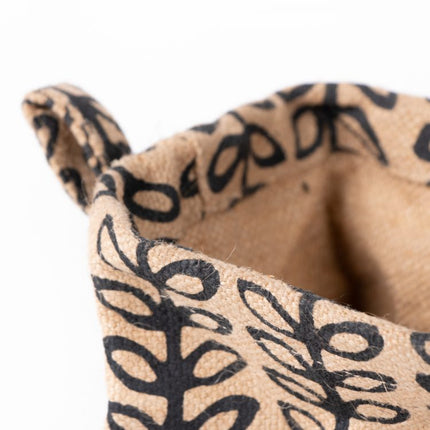 collapsible jute basket
