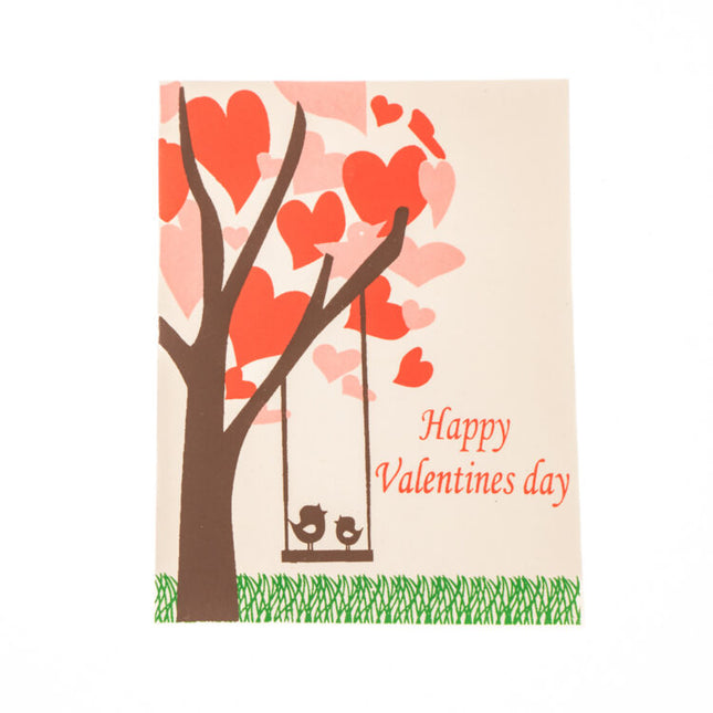 love birds swing card