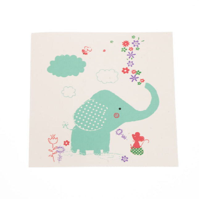 elephant in spring card