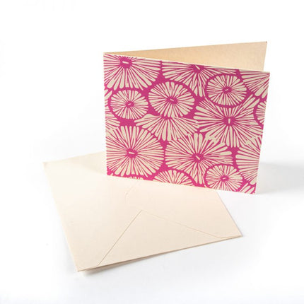 pink bloom flower card