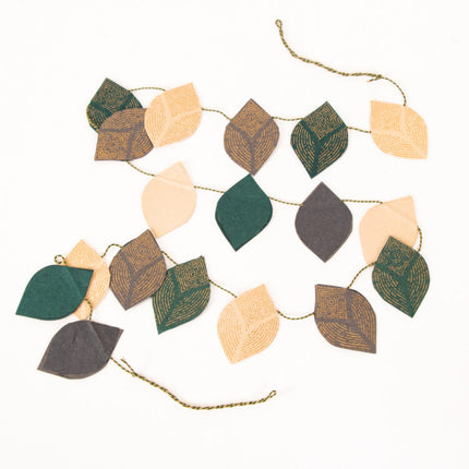 gold foil leaf garland