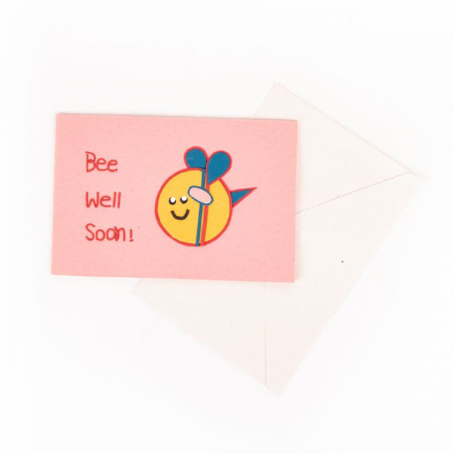 bee well soon card