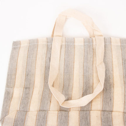 grey nat stripe shopper