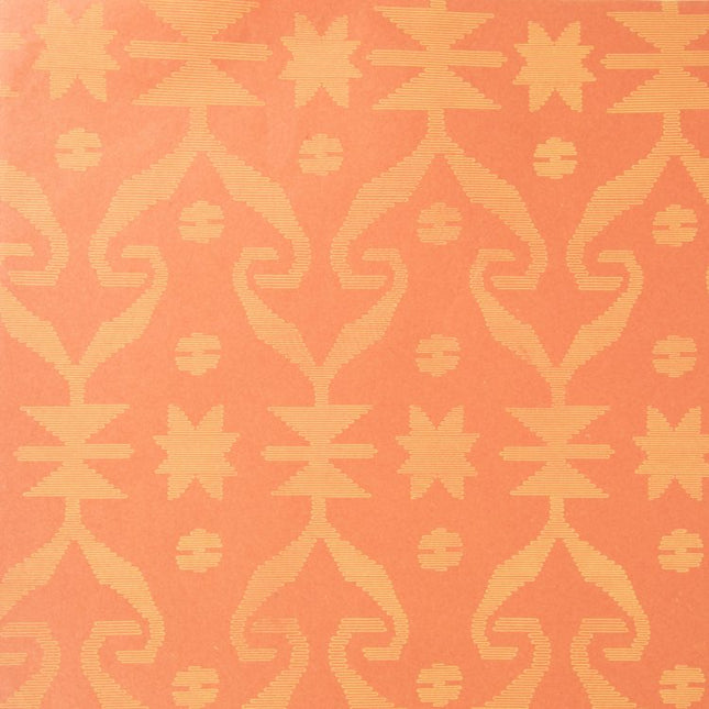 orange jamdani printpaper