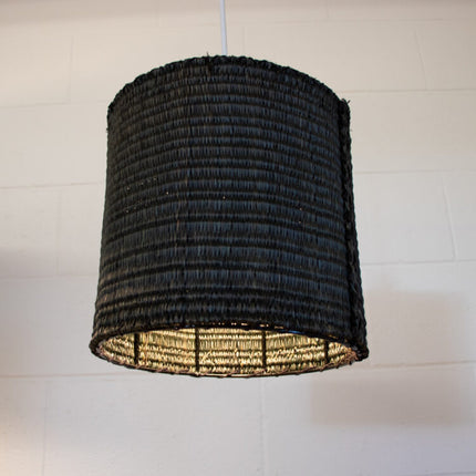 black mela leaf lampshade 2