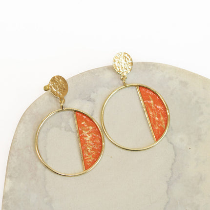 sunset patina earrings