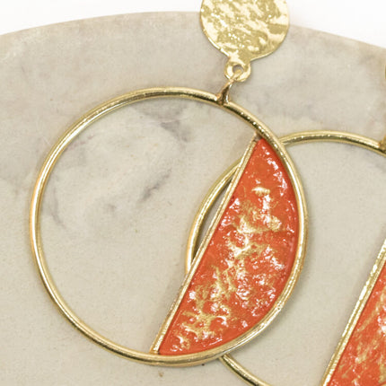sunset patina earrings
