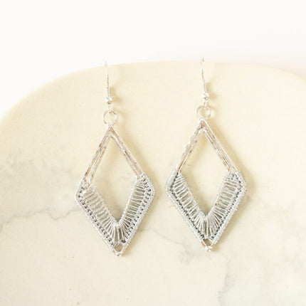 zari thread earrings