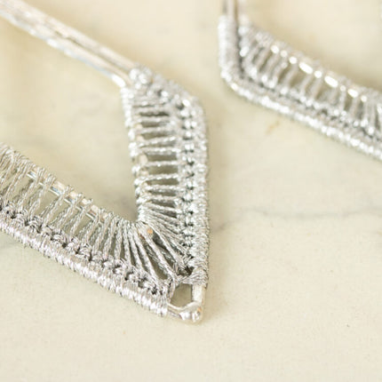 zari thread earrings