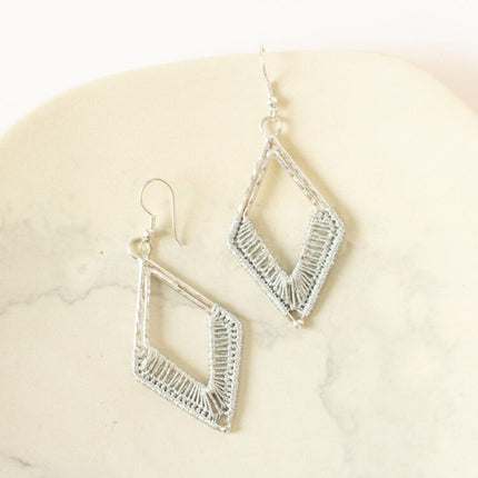 zari thread earrings
