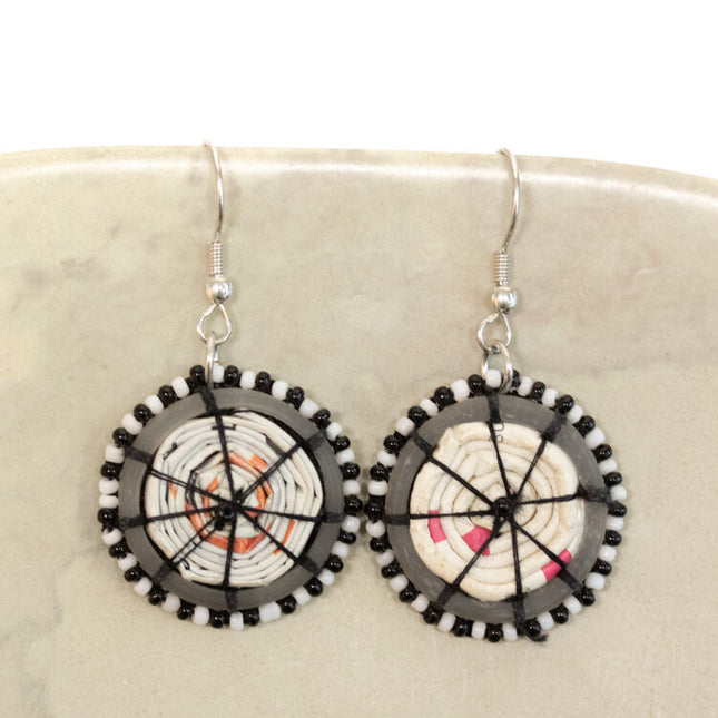 paper glass earrings