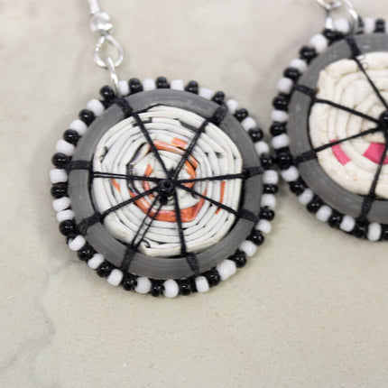paper glass earrings