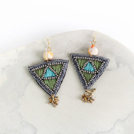 inverted tree earrings