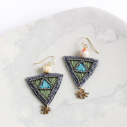 inverted tree earrings
