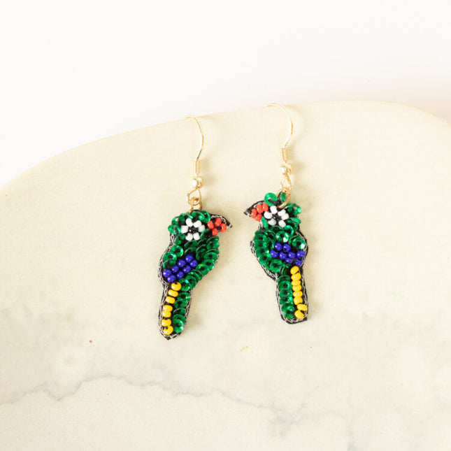parrot earrings