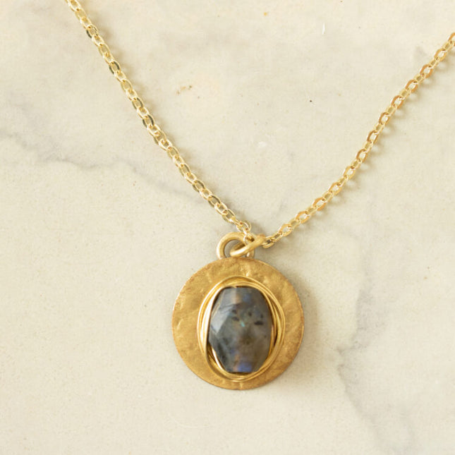 faux quartz necklace