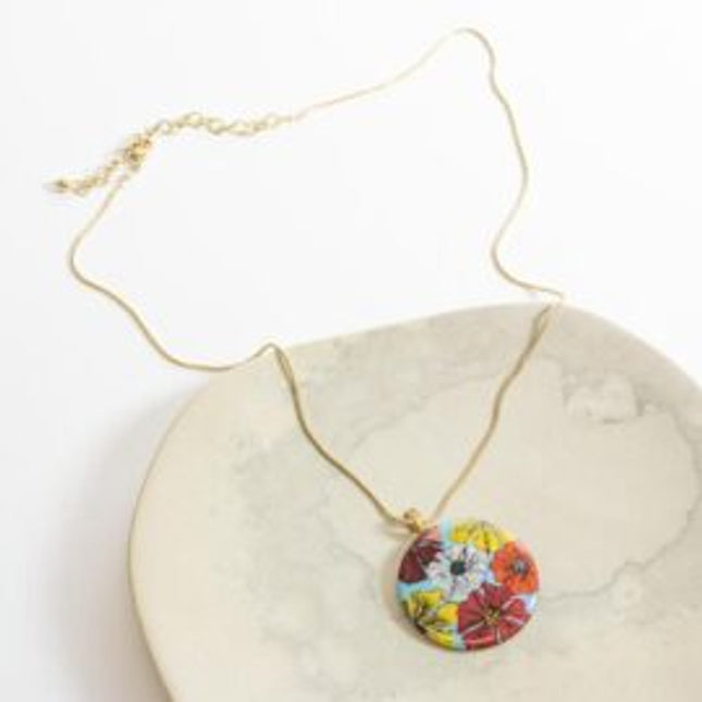 vintage floral necklace