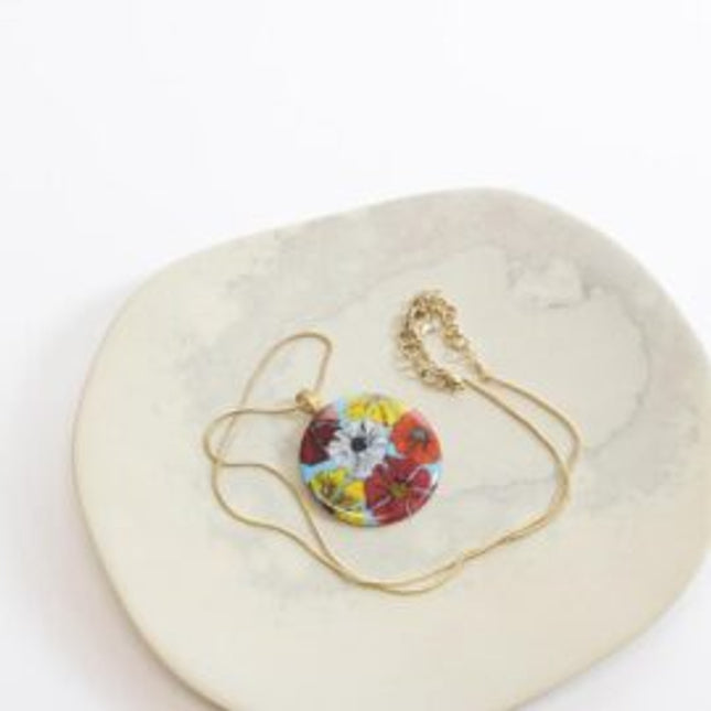 vintage floral necklace