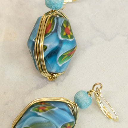 blue bead earrings 3