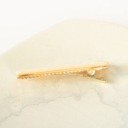 caramel brass hair clip