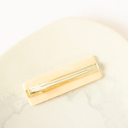 caramel brass hair clip