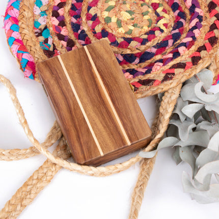 fabric jute shoulder bag