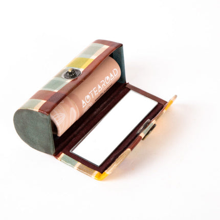 plaid shanti lipstik case
