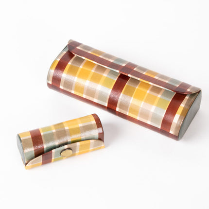 plaid shanti lipstik case