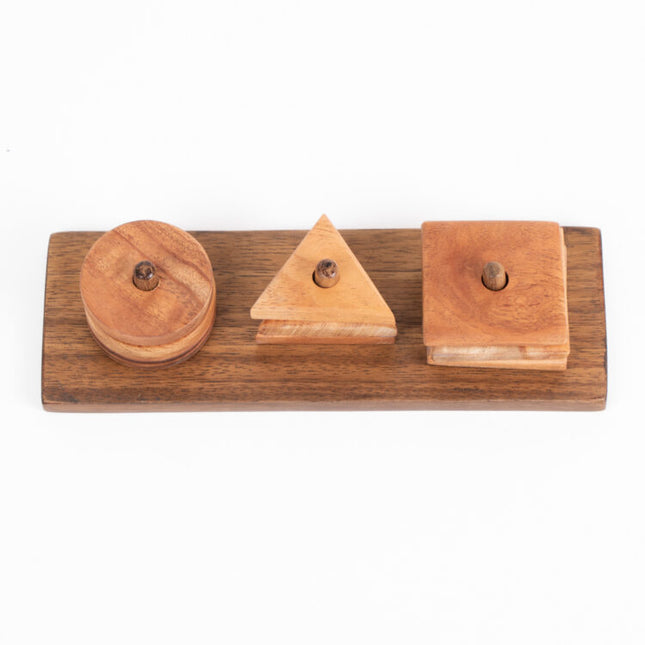 wooden shape stacker