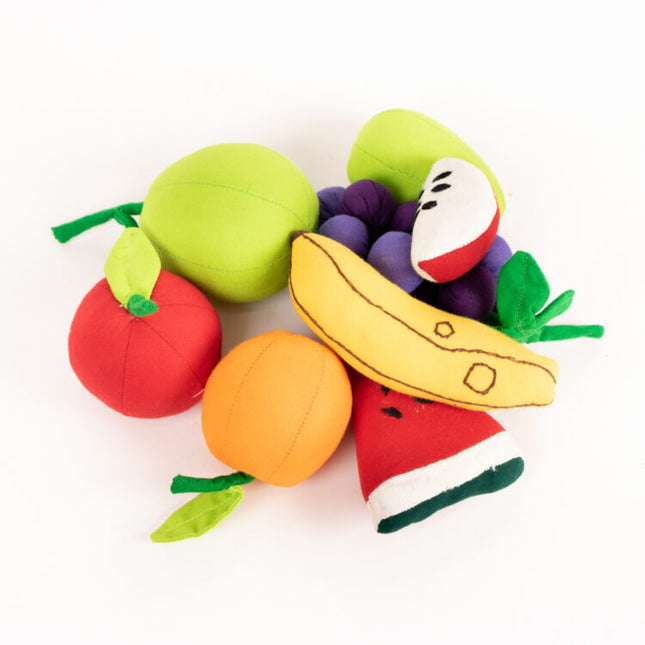Fruit toys in bag
