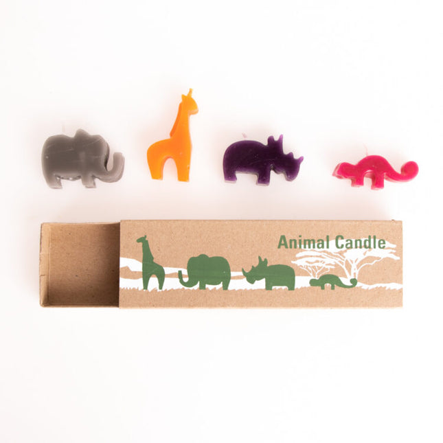 set of 4 animal canldes