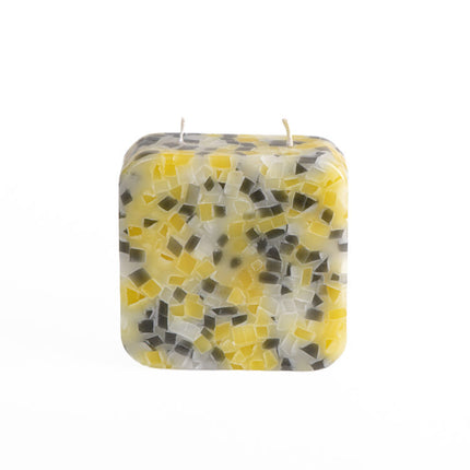 yellow mosaic brick cande